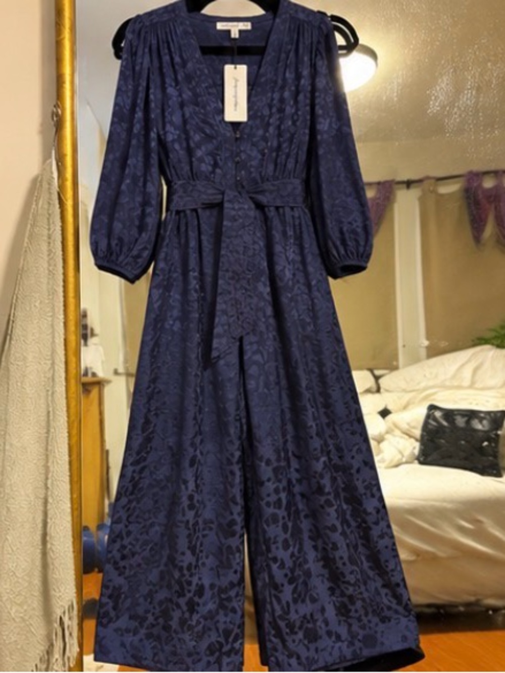 UNSUBSCRIBED | Jacquard Jumpsuit with Tie Belt